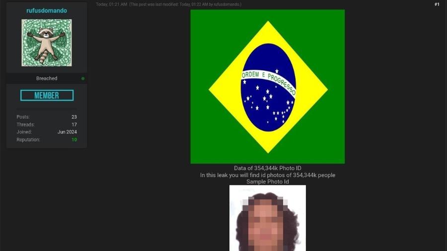 Conjunto de fotos pode ser acessado por meio da compra de créditos na Deep Web