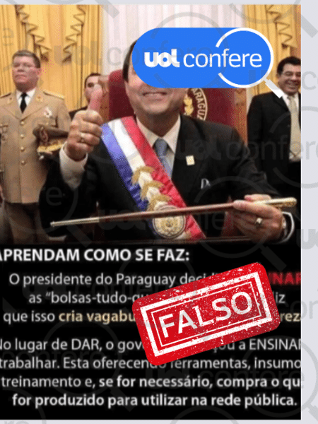 3.jul.2025 - Governo paraguaio não cancelou programa semelhante ao Bolsa Família 3.jul.2025 - Governo paraguaio não cancelou programa semelhante ao Bolsa Família