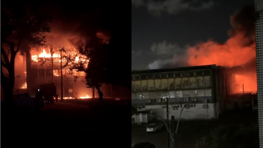 Incêndio atinge prédio da UFPE, no Recife Incêndio atinge prédio da UFPE, no Recife