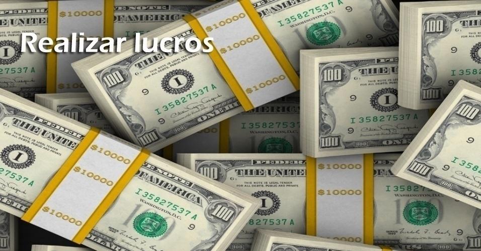 Montagem para 'realizar lucros' - Arte/UOL