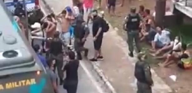 95 pessoas foram detidas | Polícia do Pará interrompe jogo de futebol em pleno lockdown