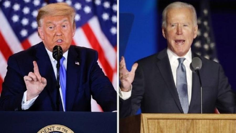 Donald Trump e Joe Biden disputaram a presidência nas eleições americanas - Reuters/EPA