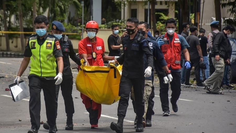 O atentado foi executado por dois membros de um grupo extremista vinculado ao Estado Islâmico (EI) - INDRA ABRIYANTO / AFP