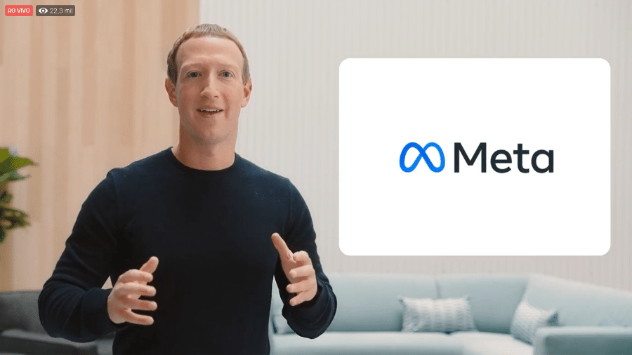 A marca Meta vem de "metaverso", novo foco da empresa que é dona do Facebook, Instagram e WhatsApp - Reprodução