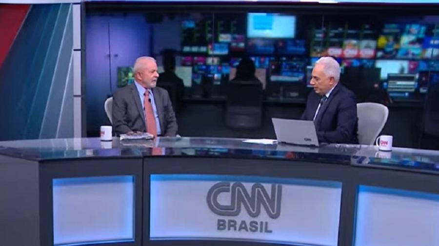 Lula foi o quinto candidato à Presidência da República entrevistado pela emissora; Bolsonaro não respondeu, segundo apresentador - Reprodução/CNN Brasil