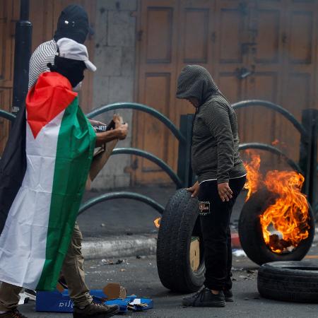Cisjordânia teve greve geral nas ruas após bombardeios de Israel