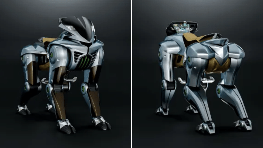 Corleo, novo robô cavalo da Kawasaki, em imagem computadorizada Corleo, novo robô cavalo da Kawasaki, em imagem computadorizada