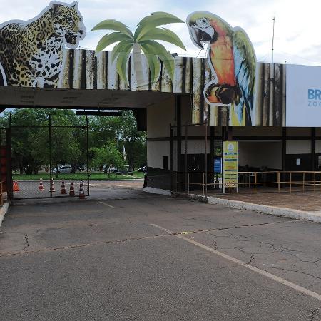 Fachada do zoológico de Brasília Fachada do zoológico de Brasília