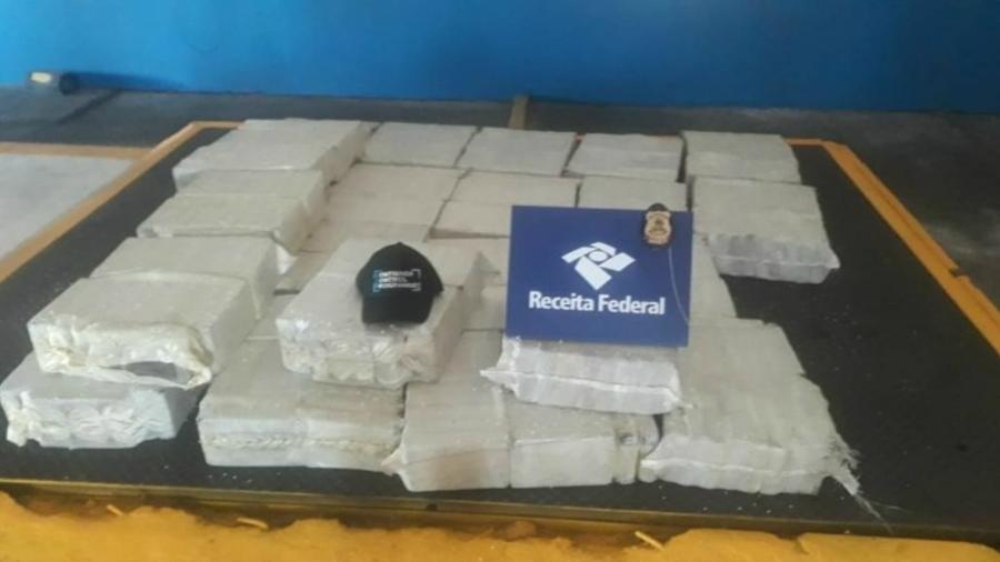 Receita Federal encontra 581 kg de cocaína no Porto de Santos; carga seguiria para a Bélgica - divulgação/Receita Federal