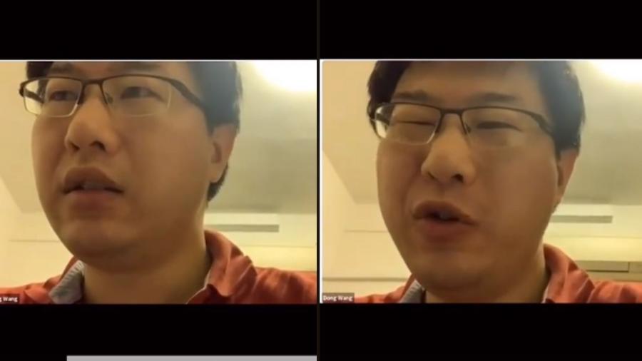 Dong Wang, da Universidade Nacional de Cingapura, acabou dando aula por 2 horas sem ser ouvido pelos alunos - Reprodução/TikTok/queen_yx_