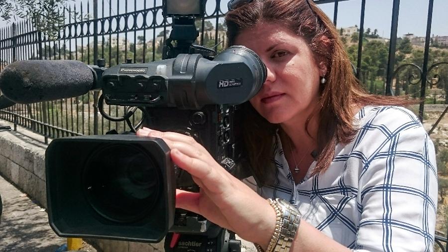 11.mai.22 - A jornalista veterana Shireen Abu Akleh, do Al-Jazeera, foi morta a tiros enquanto cobria ataque do exército israelense em Jenin, na cidade bíblica de Belém, na Cisjordânia - -/AFP