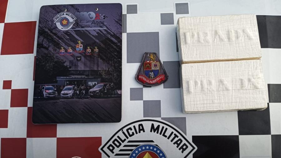 Homem foi preso com dois tijolos de cocaína em Santo André, na Grande São Paulo