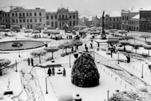 Além de enchente histórica, RS foi atingido por nevasca em 1941; veja fotos (Foto: Studio Geremia/Acervo Arquivo Histórico Municipal João Spadari Adami)
