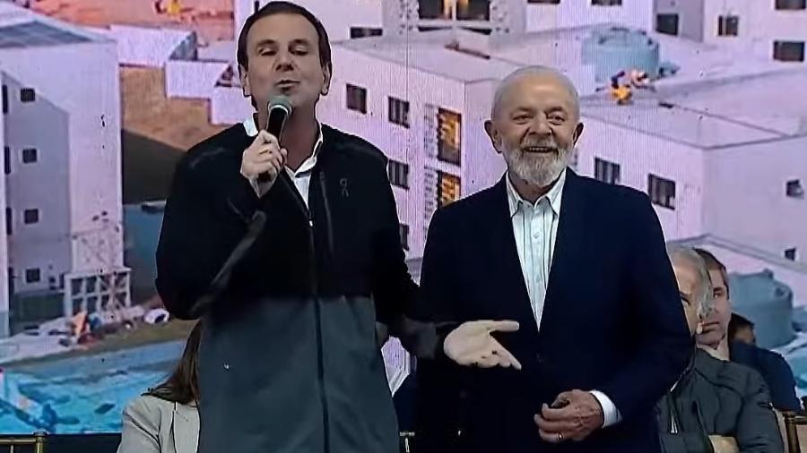 Prefeito do Rio, Eduardo Paes, e presidente Lula - Reprodução Youtube / Canal Gov