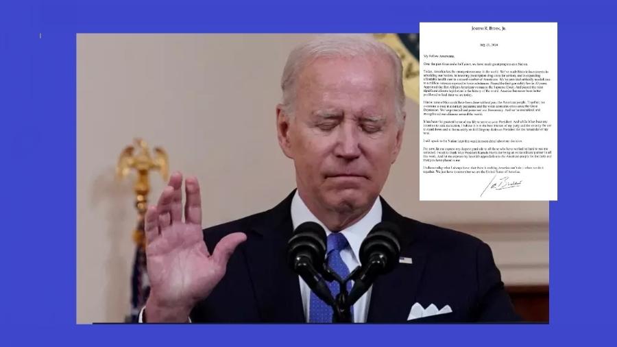 Biden e sua aguardada carta de renúncia à candidatura pelo Partido Democrata: sem forças para enfrentar a máquina de mentiras de Donald Trump