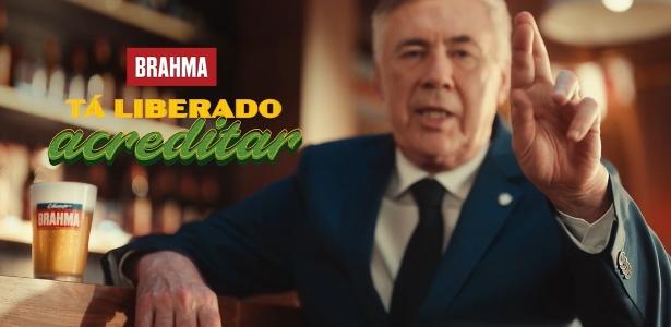 Ambev escala Carlo Ancelotti como garoto-propaganda de Brahma