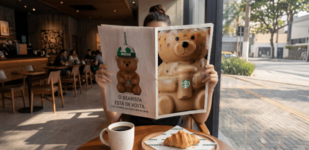 'Bearista': Starbucks relança copo em formato de urso