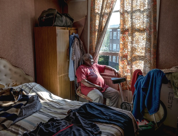 Granville Jones, 81, se mudou de Barbados para a Inglaterra em 1959 - Andrew Testa/The New York Times
