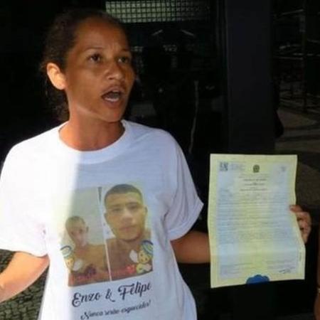 Tatiana Antunes contesta as versões apresentadas pela polícia para a morte de seu filho, Felipe - Agência Brasil/BBC
