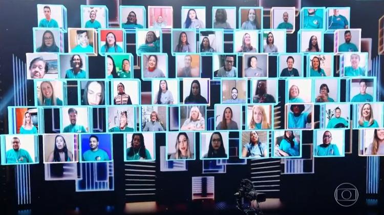 Plateia virtual Faustão - Reprodução/Globo - Reprodução/Globo