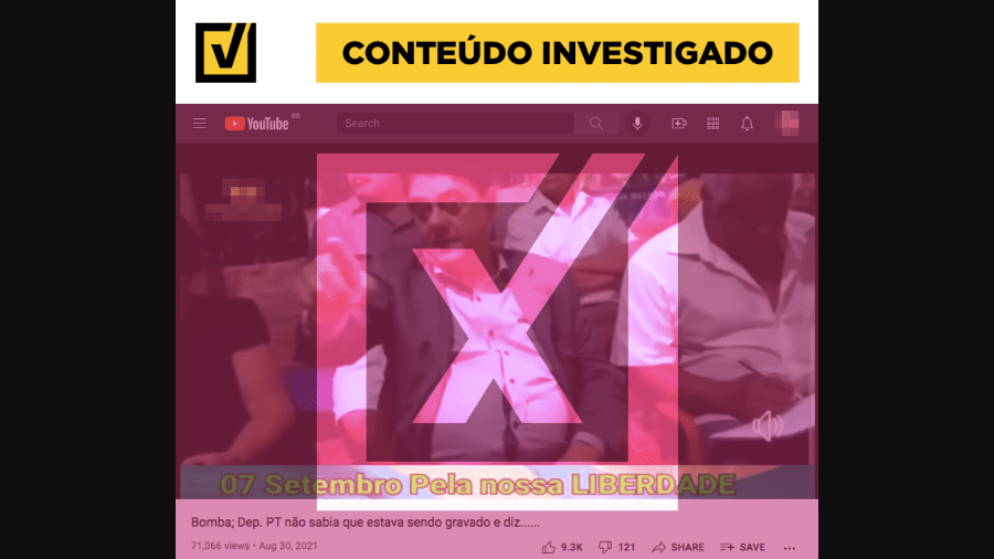 8.set.2021 - Vídeo tira fala de contexto para sugerir que STF poderia manipular eleição - Reprodução/Projeto Comprova