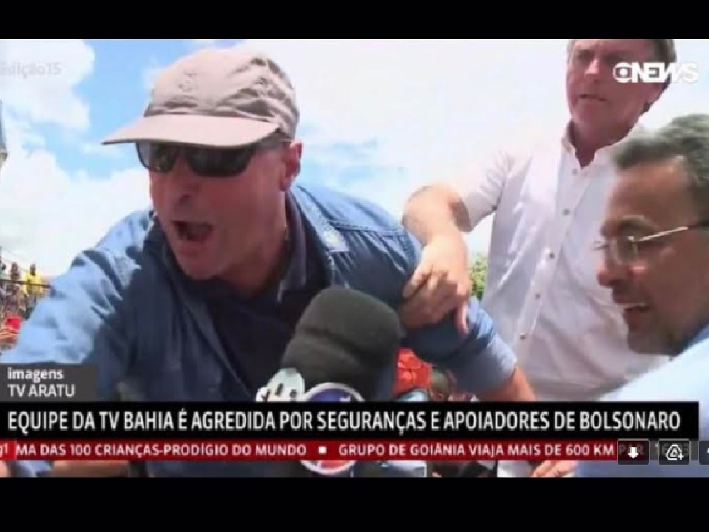 Até quando, STF, a segurança de Bolsonaro baterá impunemente em jornalista?