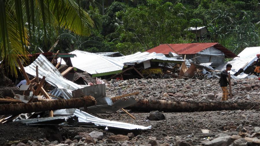 Balanço das autoridades aponta que, além dos danos materiais causados no país, pelo menos 45 pessoas morreram com a passagem da tempestade tropical - FERDH CABRERA/AFP