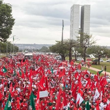 Marcha do MST em Brasília - Divulgação