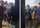 Guardas civis são forçados a respirar gás lacrimogêneo durante curso em GO - Reprodução