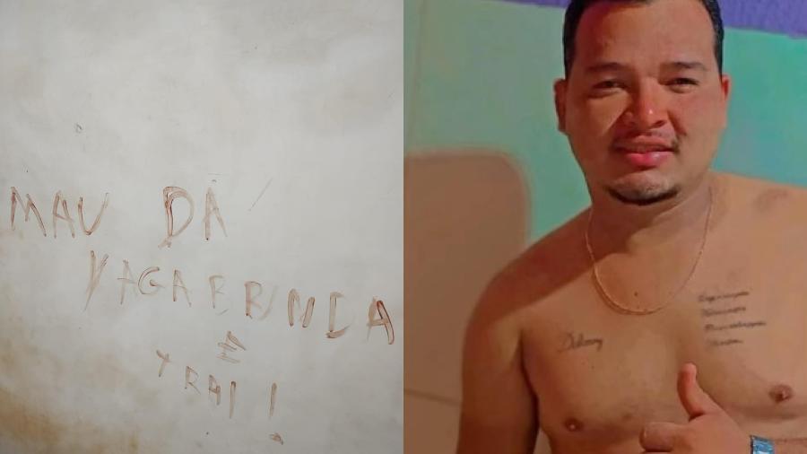 Paulo Mesquita foi preso após matar a namorada e usar sangue para pintar frase em parede