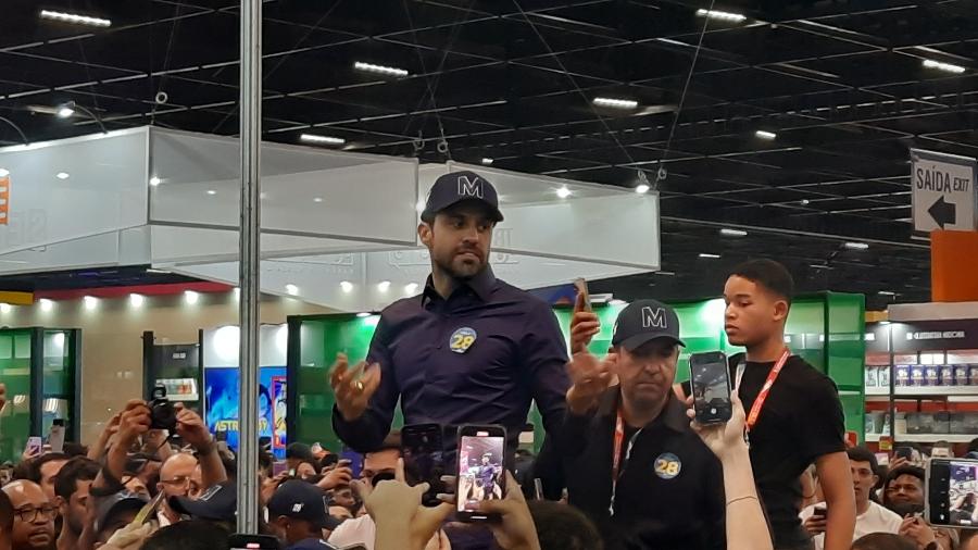 Pablo Marçal em visita à Bienal Internacional do Livro de São Paulo - Denny Cesare/Código19/Estadão Conteúdo