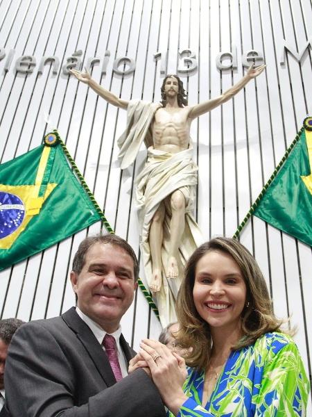 Evandro Leitão e Gabriella Aguiar, prefeito e vice eleitos de Fortaleza