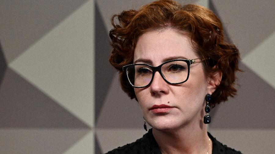 Condenada pela STF, a deputada federal Carla Zambelli (PL-SP) fugiu do Brasil - 18.out.2023 - Evaristo Sá/AFP