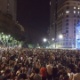 15.mar.2018 - Ato no centro do Rio de Janeiro em protesto às mortes da vereadora Marielle Franco (PSOL-RJ) e do motorista Anderson Gomes - Tereza Novaes/UOL