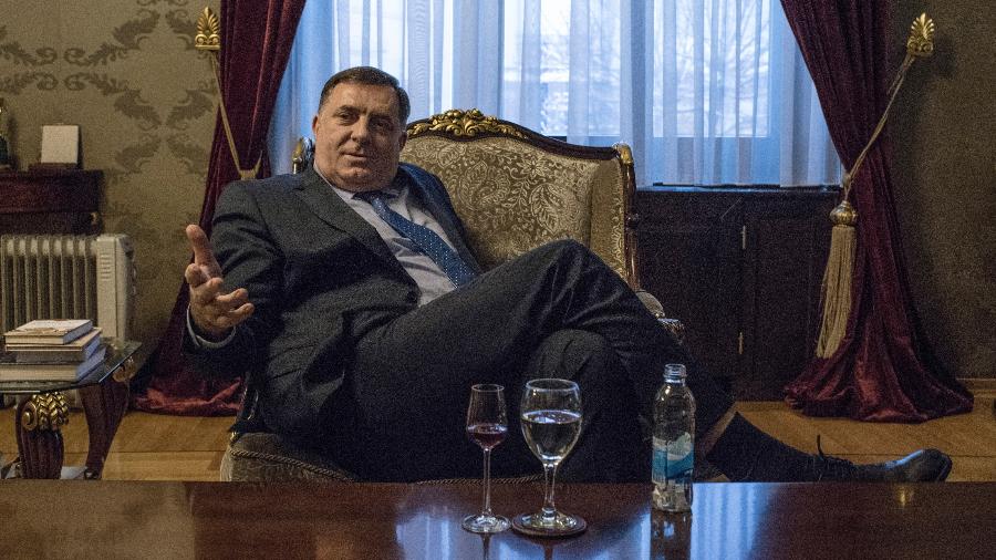 Milorad Dodik, o presidente da Republika Sérvia, a região autônoma da Sérvia na Bósnia-Herzegovina - Laura Boushnak/The New York Times