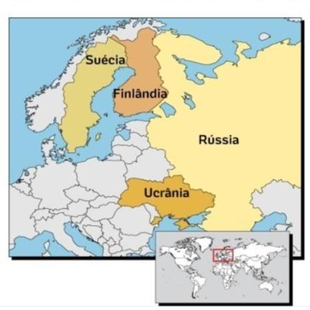 Finlândia e Suécia nunca estiveram tão próximas à Otan - Arte/UOL