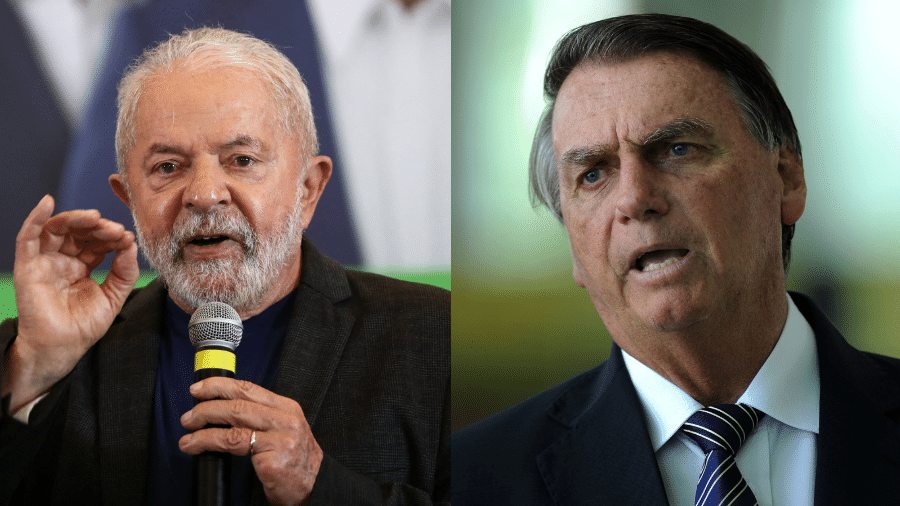 Os candidatos à presidência Luiz Inácio Lula da Silva (PT) e Jair Bolsonaro (PL). - Montagem: REUTERS/Carla Carniel; e CLÁUDIO REIS/ENQUADRAR/ESTADÃO CONTEÚDO