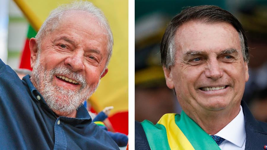Lula (PT) e Bolsonaro (PL) são adversários no segundo turno das eleições presidenciais - Ricardo Stuckert e Alan Santos/PR