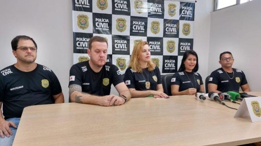 Polícia Civil explica crime em coletiva de imprensa - Divulgação/Polícia Civil de Minas Gerais