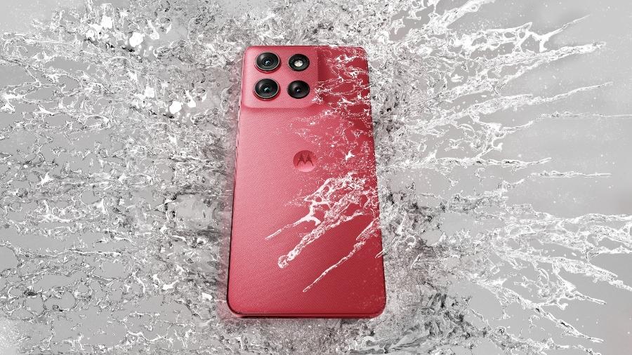 Motorola Moto G86 vem em duas cores: vermelho e grafite