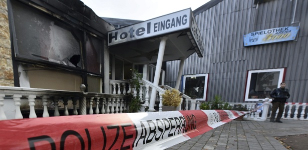 Hotel que abrigava refugiados é incendiado em Ingolstadt, na Alemanha - Stefan Puchner/Efe