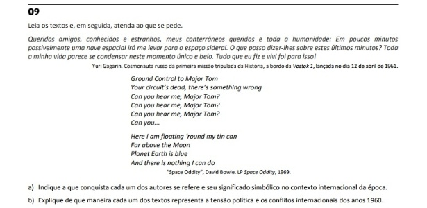 Questão 9 Fuvest - Reprodução - Reprodução