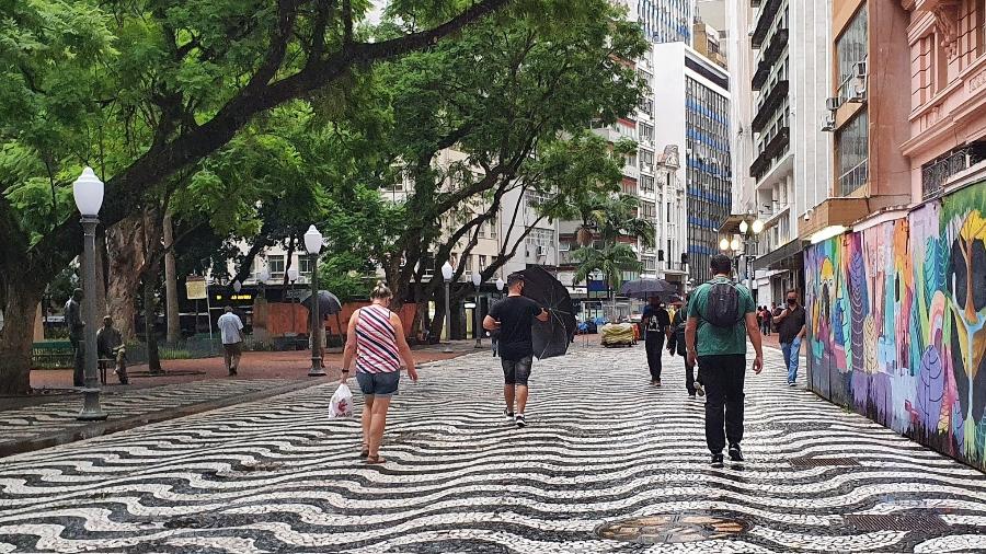 Chuva registrada em Porto Alegre no dia 9 de março - Reprodução/Twitter @fernao_berthold