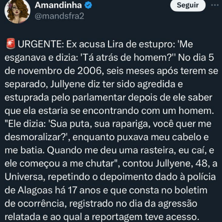 Post na rede social X retirado do ar após decisão do ministro Alexandre de Moraes