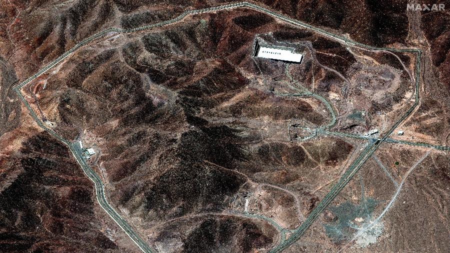 Usina de Enriquecimento de Combustível de Fordow, no centro do Irã, foi alvo de bombardeios desde o início da guerra contra Israel