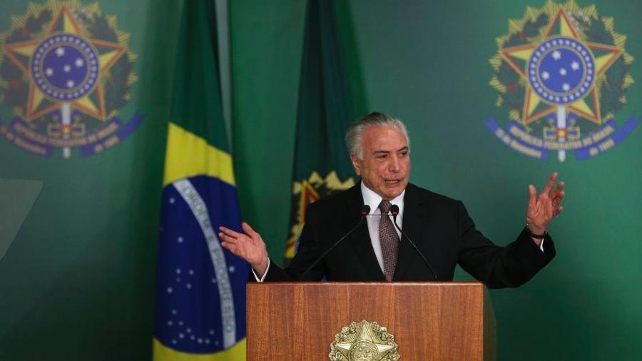 05.out.2018 - Temer faz pronunciamento sobre 30 anos da Constituição Federal - José Cruz/Agência Brasil