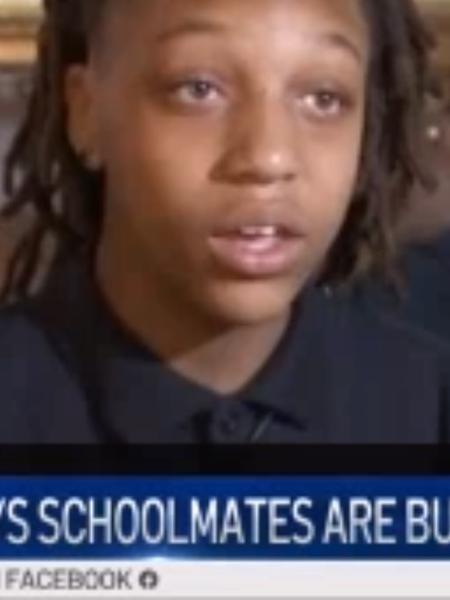 Amari Allen, de 12 anos, tem cabelos cortados em escola - Reprodução/NBC