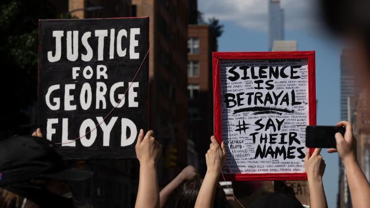 Protestos contra a brutalidade policial em Nova York EUA George Floyd - AFP - AFP