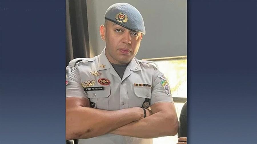 O tenente da Polícia Militar Henrique Velozo, acusado de matar com um tiro na cabeça o lutador de jiu-jítsu Leandro Lo - Reprodução/Band