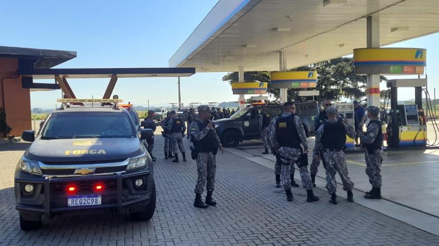Agentes da Força Nacional a caminho do Rio Grande do Sul